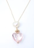 m petit by misako / AMハートネックレス  中桃 Y-25-07-06-004-LO-AC-SZ-ZY