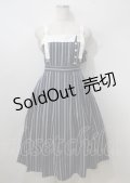 axes femme / 蝶刺繍ストライプワンピース  紺 Y-25-07-06-040-AX-OP-SZ-ZY