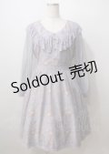 axes femme POETIQUE / ローズブーケ切替ワンピース  ラベンダー Y-25-07-06-042-AX-OP-SZ-ZY