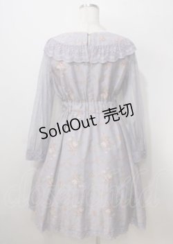 画像2: axes femme POETIQUE / ローズブーケ切替ワンピース  ラベンダー Y-25-07-06-042-AX-OP-SZ-ZY