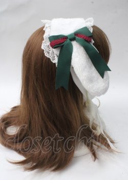 画像3: Angelic Pretty / ロップイヤーbunnyヘッドドレス/原宿店限定  白×グリーン Y-25-07-08-066-AP-AC-SZ-ZY