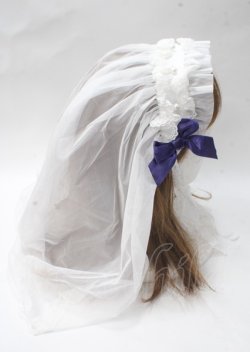 画像3: Angelic Pretty / Luminous Sanctuaryシスターベールヘッドレス  シロ Y-25-07-08-067-AP-AC-SZ-ZY