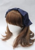 Jane Marple Dans Le Salon / リボンヘアバンド  ネイビー Y-25-07-08-068-JM-AC-SZ-ZY
