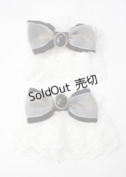 画像1: Angelic Pretty / Princessロゴリボンお袖とめ  クロ Y-25-07-08-008-AP-ZA-SZ-ZY