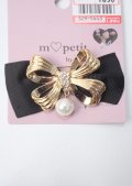 m petit by misako / AMPLリボンブローチ  中金 Y-25-07-08-013-LO-AC-SZ-ZT0711Y