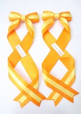 画像1: LOTUS ribbon / ツインリボンバレッタ   Y-25-07-08-002-EL-AC-SA-ZT168-F002 (1)