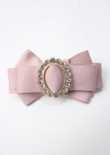 Maison de FLEUR / ビジューバックルリボンバレッタセット F ピンク Y-25-07-08-023-LO-ZA-SZ-ZT168-F001