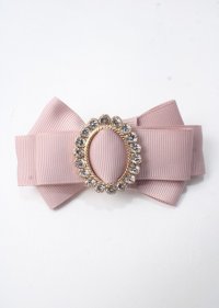 Maison de FLEUR / ビジューバックルリボンバレッタセット F ピンク Y-25-07-08-023-LO-ZA-SZ-ZT168-F001