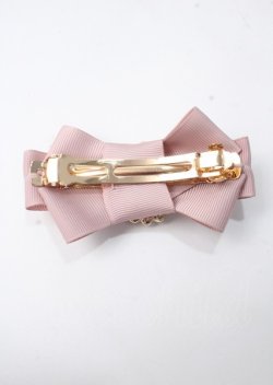 画像2: Maison de FLEUR / ビジューバックルリボンバレッタセット F ピンク Y-25-07-08-023-LO-ZA-SZ-ZT168-F001