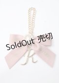Maison de FLEUR / EC限定 イニシャルリボンパールチャーム F R Y-25-07-08-025-LO-ZA-SZ-ZT168-F002