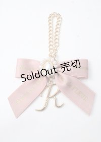 Maison de FLEUR / EC限定 イニシャルリボンパールチャーム F R Y-25-07-08-025-LO-ZA-SZ-ZT168-F002