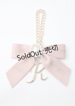 画像1: Maison de FLEUR / EC限定 イニシャルリボンパールチャーム F R Y-25-07-08-025-LO-ZA-SZ-ZT168-F002