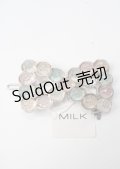 MILK / クリスタルribbonバレッタ  シルバー×キャンディカラー Y-25-07-08-031-ML-AC-SZ-ZT168-F003