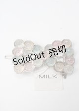MILK / クリスタルribbonバレッタ  シルバー×キャンディカラー Y-25-07-08-031-ML-AC-SZ-ZT168-F003