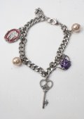 axes femme / ヴィンテージ風バッグチャーム  シルバー Y-25-07-08-033-AX-ZA-SZ-ZY