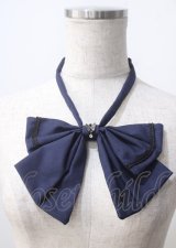 Sheglit / "Rosalia"リボンタイ  ネイビー Y-25-07-08-037-EL-ZA-SZ-ZY