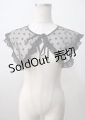 merry jenny / bigレーシーフリル付け襟 F 黒 Y-25-07-08-045-LO-ZA-SZ-ZT0711Y