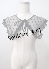 merry jenny / bigレーシーフリル付け襟 F 黒 Y-25-07-08-045-LO-ZA-SZ-ZT0711Y