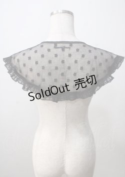画像2: merry jenny / bigレーシーフリル付け襟 F 黒 Y-25-07-08-045-LO-ZA-SZ-ZT0711Y
