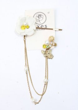画像1: axes femme /花ｘ蝶イヤカフセット - ゴールド Y-25-07-11-041-AX-CO-SZ-ZY