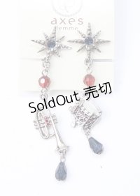 axes femme POETIQUE / トイマーチイヤリング  シルバー Y-25-07-11-042-AX-AC-AS-ZT168-F007