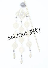 花美鈴 / 簪　花神楽  ゴールド×黒 Y-25-07-11-044-LO-AC-SZ-ZT168-F007