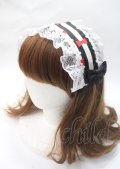 marcHenTica / 浴衣風ワンピースヘッドドレス  黒 Y-25-07-11-048-LO-AC-SZ-ZY