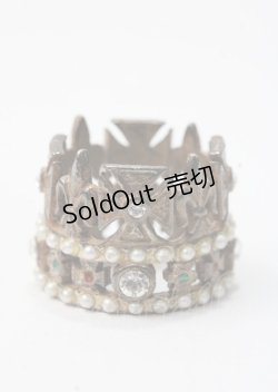 画像2: Jane Marple / パールクラウンリング  シルバー Y-25-07-11-004-JM-AC-AS-ZY