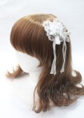 Angelic Pretty / Angel Bouquetリボンクリップ  白 Y-25-07-11-054-AP-AC-SZ-ZY