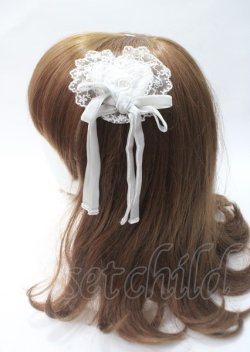 画像2: Angelic Pretty / Angel Bouquetリボンクリップ  白 Y-25-07-11-054-AP-AC-SZ-ZY