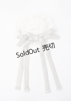画像3: Angelic Pretty / Angel Bouquetリボンクリップ  白 Y-25-07-11-054-AP-AC-SZ-ZY