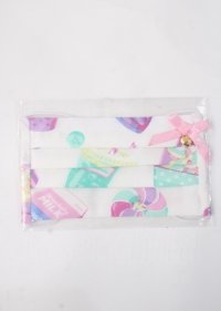 Angelic Pretty / Fancy Candyマスクカバー  シロ Y-25-07-11-055-AP-ZA-SZ-ZT169-F004