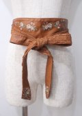 axes femme / 薔薇刺繍サッシュベルト   Y-25-07-11-060-AX-ZA-SZ-ZT0713Y