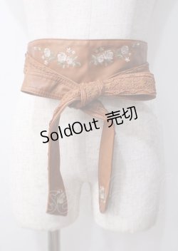 画像1: axes femme / 薔薇刺繍サッシュベルト   Y-25-07-11-060-AX-ZA-SZ-ZT169-F003