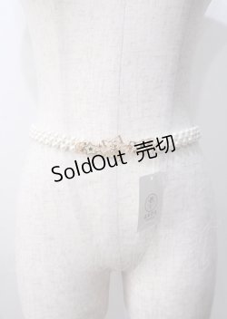 画像2: axes femme / スターライトパールゴムベルト  ゴールド Y-25-07-11-062-AX-ZA-SZ-ZY