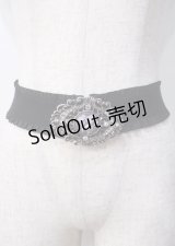 axes femme / カメオバックルゴムベルト  Dブラウン Y-25-07-11-063-AX-ZA-SZ-ZY
