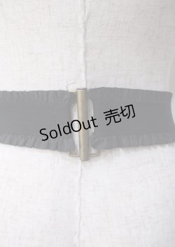 画像2: axes femme / カメオバックルゴムベルト  Dブラウン Y-25-07-11-063-AX-ZA-SZ-ZY