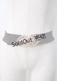 axes femme POETIQUE / ハートローズゴムベルト  ゴールド Y-25-07-11-065-AX-ZA-SZ-ZY