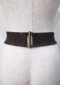 画像2: axes femme / カメオバックルゴムベルト  シルバー Y-25-07-11-066-AX-ZA-SZ-ZY