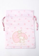 画像1: Maison de FLEUR / /マイメロ巾着ポーチ  ピンク Y-25-07-11-071-LO-ZA-SZ-ZT168-F007 (1)