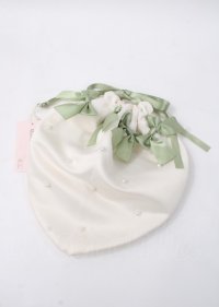 Maison de FLEUR / EC限定いちご巾着  白 Y-25-07-11-074-LO-BG-SZ-ZT169-F004