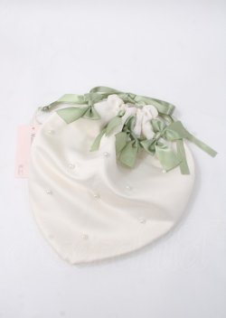 画像1: Maison de FLEUR / EC限定いちご巾着  白 Y-25-07-11-074-LO-BG-SZ-ZT169-F004