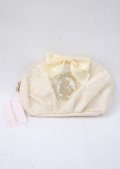 Maison de FLEUR / Belle/ラウンドポーチ F イエロー Y-25-07-11-075-LO-ZA-SZ-ZY