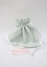 画像2: Maison de FLEUR / フラワー巾着 F ミント Y-25-07-11-076-LO-ZA-AS-ZT168-F007 (2)