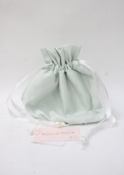 画像2: Maison de FLEUR / フラワー巾着 F ミント Y-25-07-11-076-LO-ZA-AS-ZT168-F007