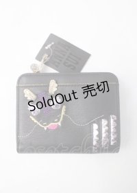 ANNA SUI / ニューイヤードラゴンLファスナー2つ折り財布  黒 Y-25-07-11-093-PU-ZA-SZ-ZY