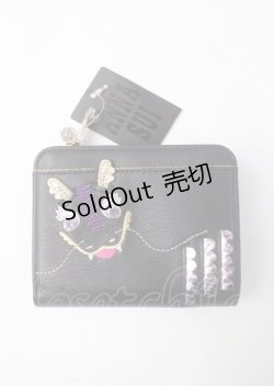 画像1: ANNA SUI / ニューイヤードラゴンLファスナー2つ折り財布  黒 Y-25-07-11-093-PU-ZA-SZ-ZY