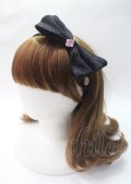 MILK / Straw Ribbonヘアバンド  ブラック Y-25-07-11-098-ML-AC-SZ-ZI