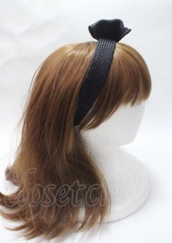 画像3: MILK / Straw Ribbonヘアバンド  ブラック Y-25-07-11-098-ML-AC-SZ-ZI