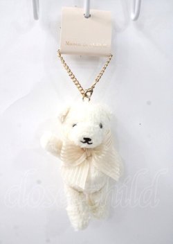 画像1: Maison de FLEUR / ショートケーキベアチャーム F アイボリー Y-25-07-11-110-LO-ZA-SZ-ZY
